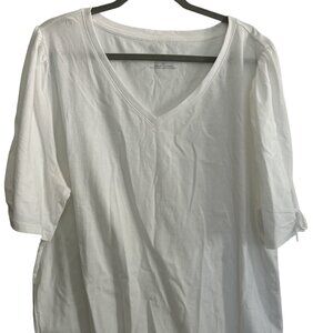 Talbots White Top - Women's Size 3X - NWT - 100% Cotton